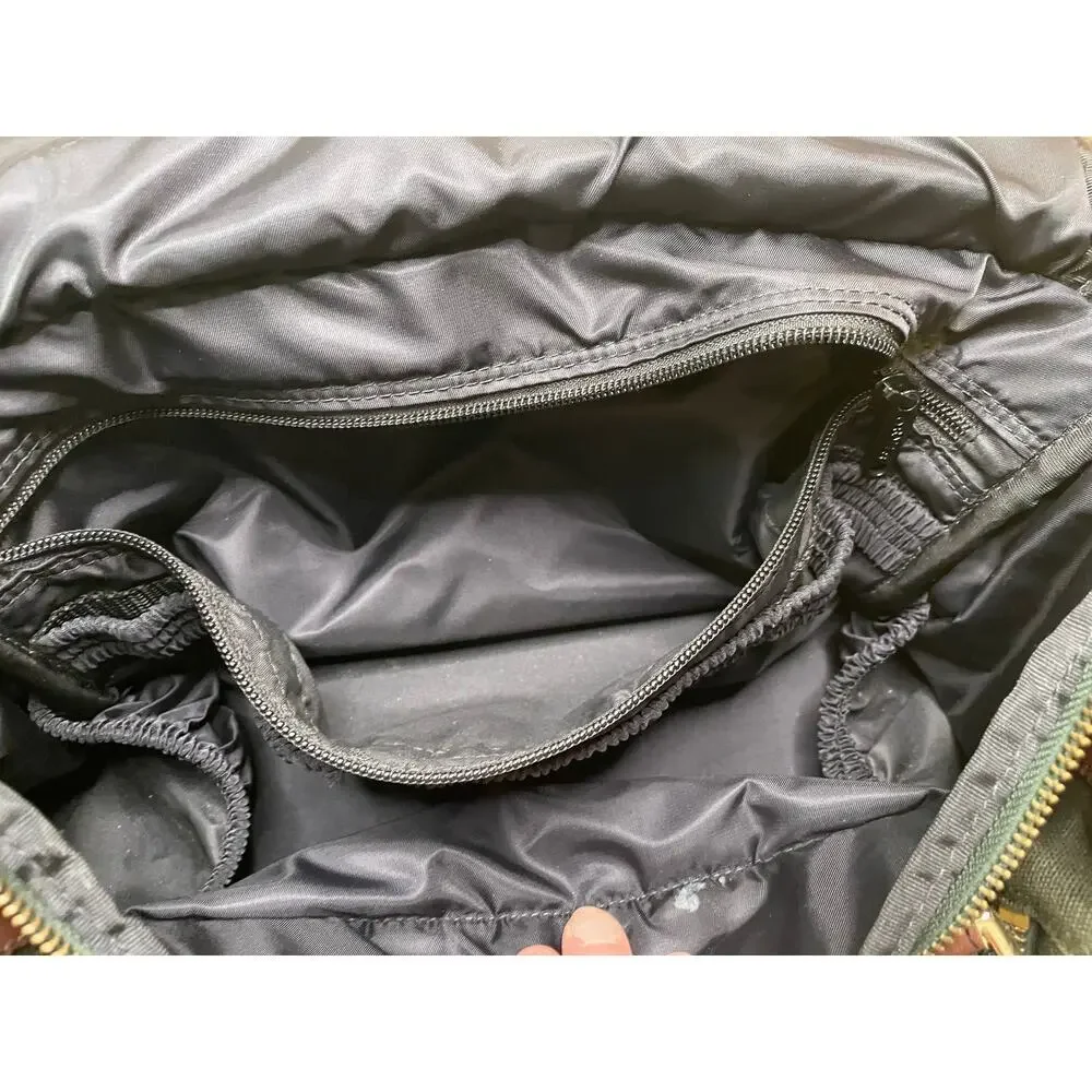 Orvis Bag Fly Fishing Water Resistant Lining Battenkill Olive Canvas Leather